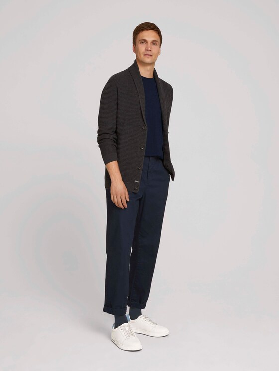 Jacket with LENZING ™ ECOVERO ™ - Men - Black Grey Melange Jacket with LENZING ™ ECOVERO ™ - Men - Black Grey Melange - 3 - TOM TAILOR