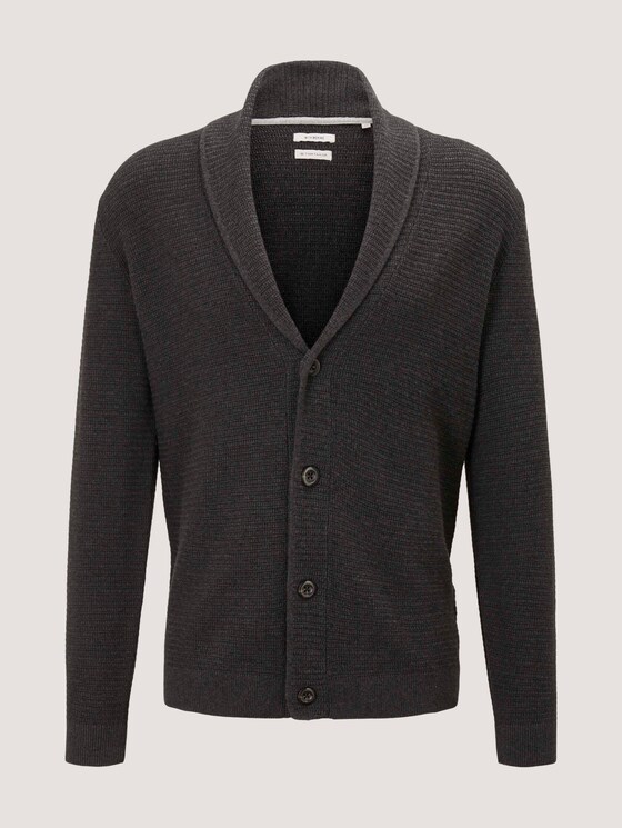 Jacket with LENZING ™ ECOVERO ™ - Men - Black Grey Melange Jacket with LENZING ™ ECOVERO ™ - Men - Black Grey Melange - 7 - TOM TAILOR