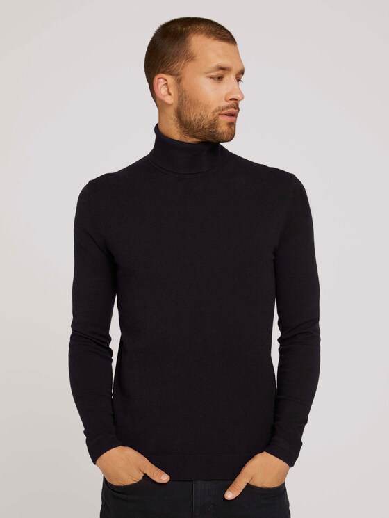 Turtleneck - Men - Black Turtleneck - Men - Black - 1 - TOM TAILOR