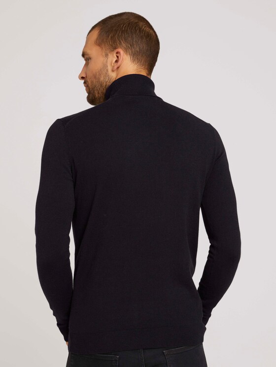 Turtleneck - Men - Black Turtleneck - Men - Black - 2 - TOM TAILOR
