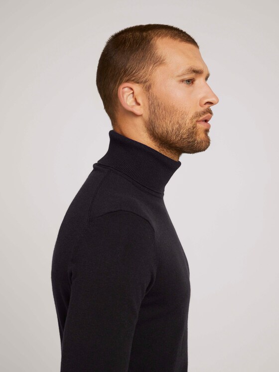 Turtleneck - Men - Black Turtleneck - Men - Black - 9 - TOM TAILOR