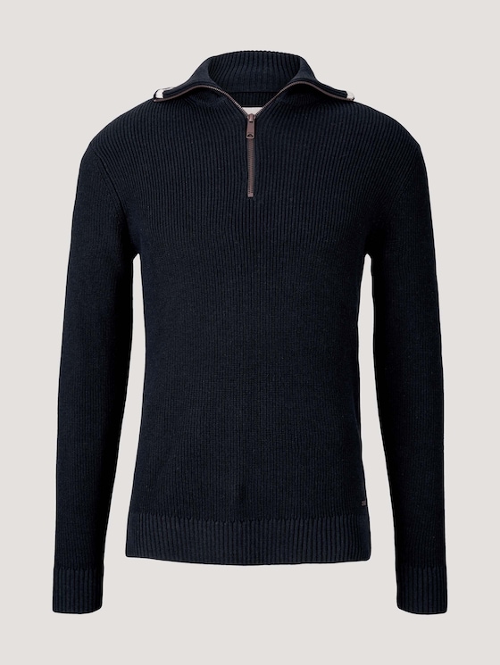 Pullover mit recyceltem Polyester - Männer - Sky Captain Blue Pullover mit recyceltem Polyester - Männer - Sky Captain Blue - 7 - TOM TAILOR