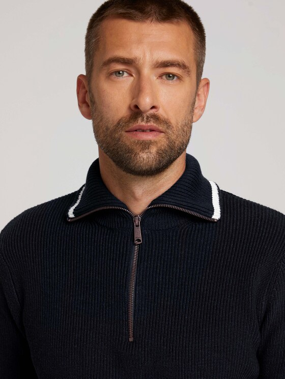Pullover mit recyceltem Polyester - Männer - Sky Captain Blue Pullover mit recyceltem Polyester - Männer - Sky Captain Blue - 9 - TOM TAILOR
