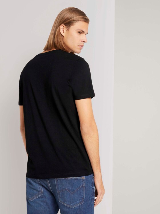 Basic T-Shirt im Dreierpack - Männer - Black Basic T-Shirt im Dreierpack - Männer - Black - 2 - TOM TAILOR Denim