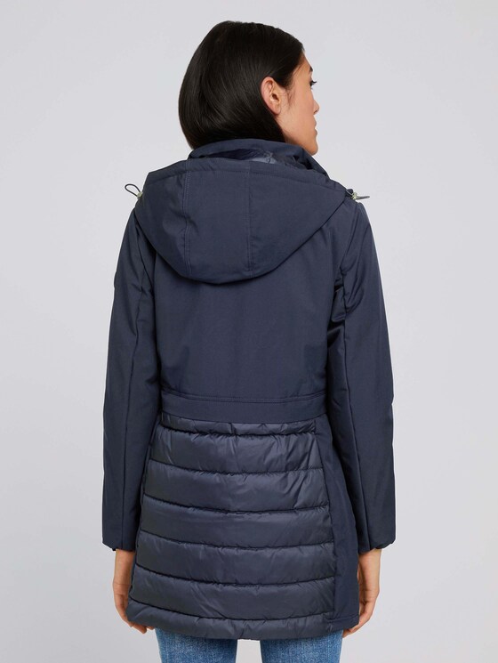 Long softshell quilted jacket - Women - Sky Captain Blue Long softshell quilted jacket - Women - Sky Captain Blue - 2 - TOM TAILOR