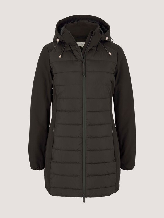 Lange gewatteerde Softshell-jas - Vrouwen - deep black Lange gewatteerde Softshell-jas - Vrouwen - deep black - 7 - TOM TAILOR