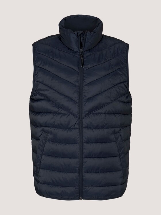 Gesteppte Weste mit recyceltem Polyamid - Männer - Sky Captain Blue Gesteppte Weste mit recyceltem Polyamid - Männer - Sky Captain Blue - 7 - TOM TAILOR Denim