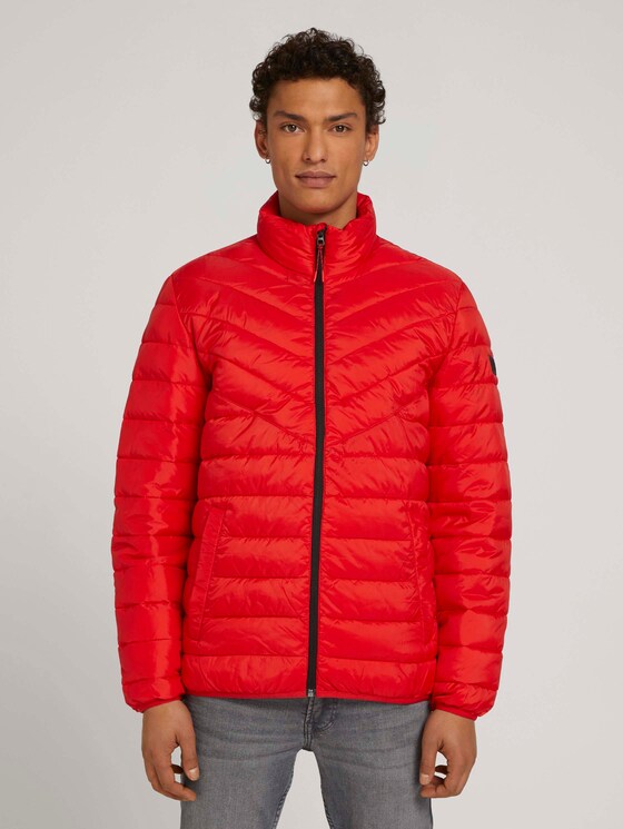 Gesteppte Lightweight Jacke mit recyceltem Polyamid - Männer - blood orange Gesteppte Lightweight Jacke mit recyceltem Polyamid - Männer - blood orange - 1 - TOM TAILOR Denim
