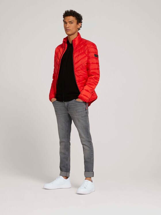 Gesteppte Lightweight Jacke mit recyceltem Polyamid - Männer - blood orange Gesteppte Lightweight Jacke mit recyceltem Polyamid - Männer - blood orange - 3 - TOM TAILOR Denim