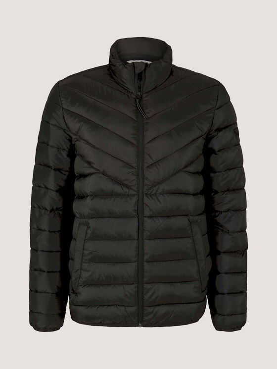 Lightweight quilted jacket with recycled polyamide - Men - Black Lightweight quilted jacket with recycled polyamide - Men - Black - 7 - TOM TAILOR Denim