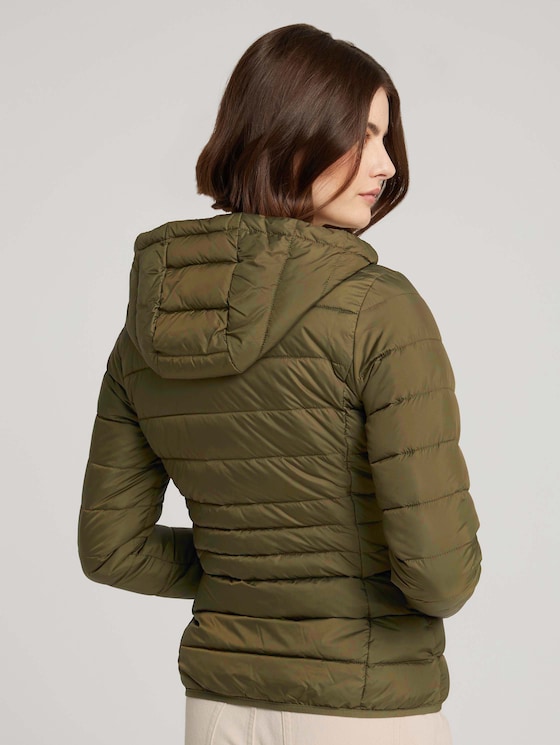 Lightweight Steppjacke mit Kapuze - Frauen - deep olive green Lightweight Steppjacke mit Kapuze - Frauen - deep olive green - 2 - TOM TAILOR Denim