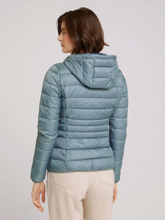 lichtgewicht gewatteerd jack met capuchon - Vrouwen - grey mint lichtgewicht gewatteerd jack met capuchon - Vrouwen - grey mint - 2 - TOM TAILOR Denim