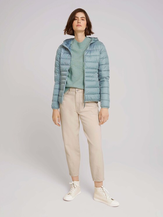 lichtgewicht gewatteerd jack met capuchon - Vrouwen - grey mint lichtgewicht gewatteerd jack met capuchon - Vrouwen - grey mint - 3 - TOM TAILOR Denim