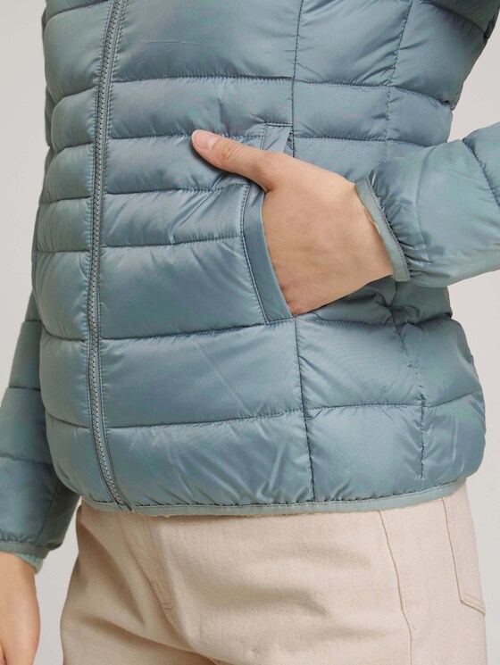 lichtgewicht gewatteerd jack met capuchon - Vrouwen - grey mint lichtgewicht gewatteerd jack met capuchon - Vrouwen - grey mint - 9 - TOM TAILOR Denim
