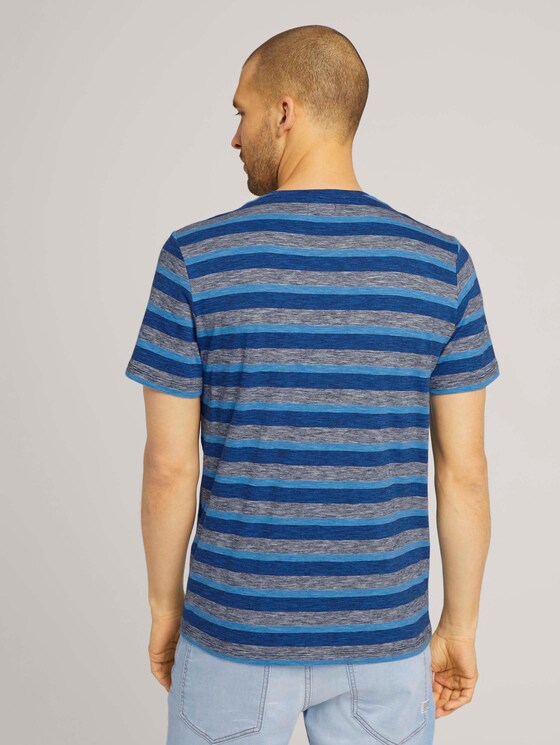 gestreiftes T-Shirt - Männer - blue multi fine stripe gestreiftes T-Shirt - Männer - blue multi fine stripe - 2 - TOM TAILOR