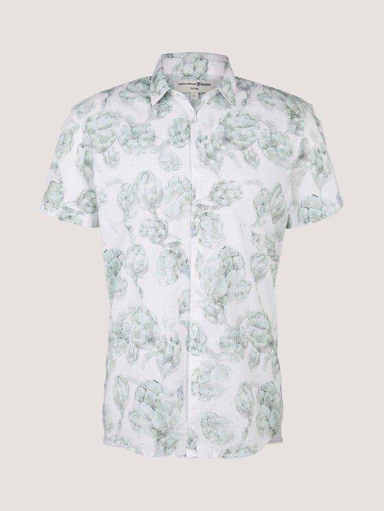 gemustertes Hemd - Männer - white artichoke print gemustertes Hemd - Männer - white artichoke print - 7 - TOM TAILOR Denim