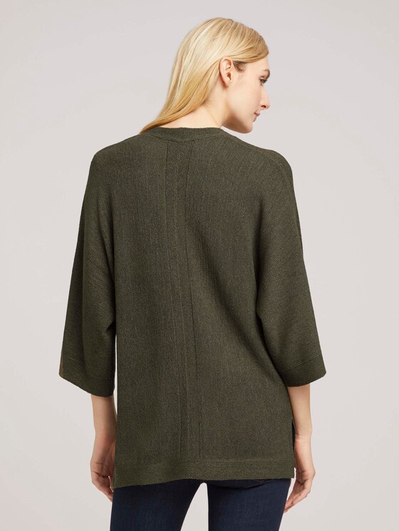 Cardigan mit weiten Ärmeln - Frauen - Grape Leaf Green Cardigan mit weiten Ärmeln - Frauen - Grape Leaf Green - 2 - TOM TAILOR
