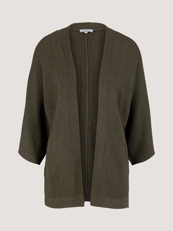 Cardigan mit weiten Ärmeln - Frauen - Grape Leaf Green Cardigan mit weiten Ärmeln - Frauen - Grape Leaf Green - 7 - TOM TAILOR