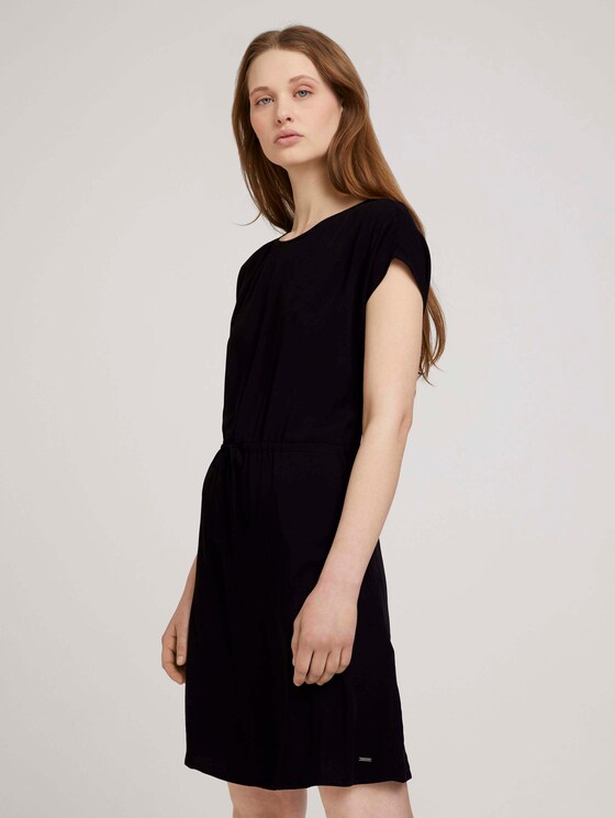 Minikleid mit LENZING™ ECOVERO™ - Frauen - deep black Minikleid mit LENZING™ ECOVERO™ - Frauen - deep black - 1 - TOM TAILOR Denim