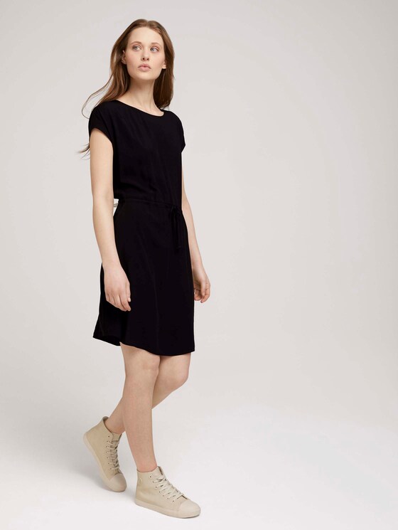 Minikleid mit LENZING™ ECOVERO™ - Frauen - deep black Minikleid mit LENZING™ ECOVERO™ - Frauen - deep black - 3 - TOM TAILOR Denim
