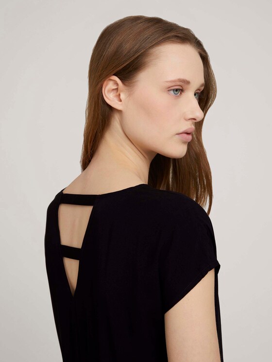 Minikleid mit LENZING™ ECOVERO™ - Frauen - deep black Minikleid mit LENZING™ ECOVERO™ - Frauen - deep black - 9 - TOM TAILOR Denim
