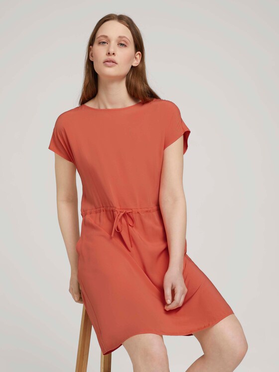 Minikleid mit LENZING™ ECOVERO™ - Frauen - sundown coral Minikleid mit LENZING™ ECOVERO™ - Frauen - sundown coral - 10 - TOM TAILOR Denim