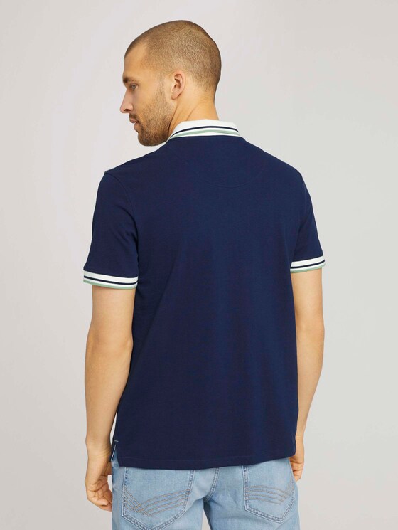 Poloshirt mit Print - Männer - Sailor Blue Poloshirt mit Print - Männer - Sailor Blue - 2 - TOM TAILOR