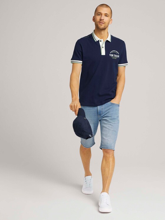 Poloshirt mit Print - Männer - Sailor Blue Poloshirt mit Print - Männer - Sailor Blue - 3 - TOM TAILOR