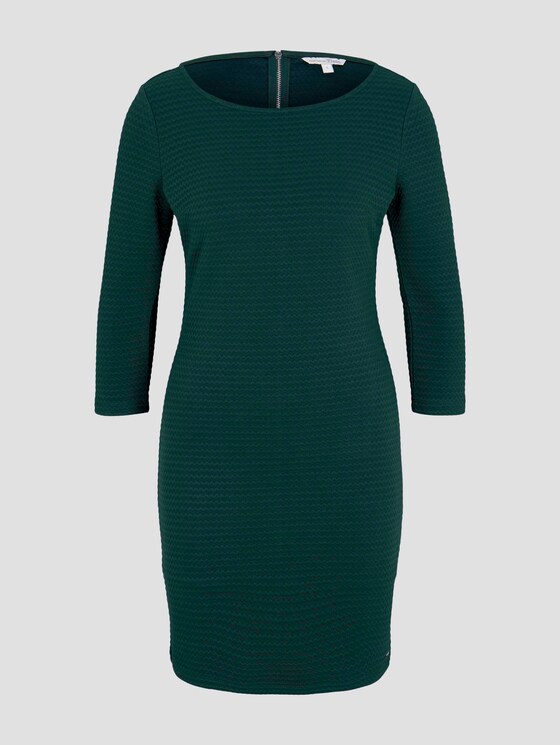 Strukturiertes Bodycon Kleid - Frauen - Deep Green Lake Strukturiertes Bodycon Kleid - Frauen - Deep Green Lake - 7 - TOM TAILOR Denim