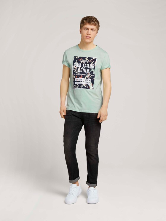 Print T-Shirt mit Bio-Baumwolle - Männer - smooth green Print T-Shirt mit Bio-Baumwolle - Männer - smooth green - 3 - TOM TAILOR Denim