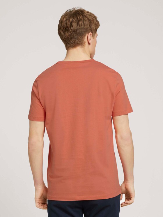 Print T-Shirt mit Bio-Baumwolle - Männer - orange lobster Print T-Shirt mit Bio-Baumwolle - Männer - orange lobster - 2 - TOM TAILOR Denim