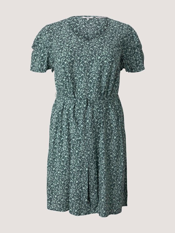 gemustertes Kleid mit LENZING™ ECOVERO™ - Frauen - mint flowers and dots gemustertes Kleid mit LENZING™ ECOVERO™ - Frauen - mint flowers and dots - 7 - My True Me