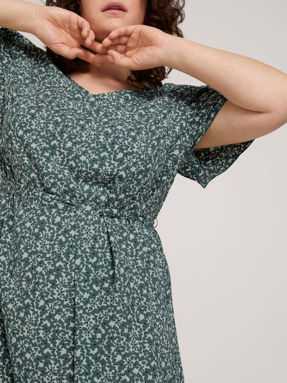 gemustertes Kleid mit LENZING™ ECOVERO™ - Frauen - mint flowers and dots gemustertes Kleid mit LENZING™ ECOVERO™ - Frauen - mint flowers and dots - 9 - My True Me
