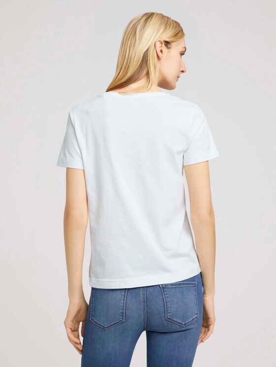 T-Shirt mit Bio-Baumwolle - Frauen - offwhite floral embroidery T-Shirt mit Bio-Baumwolle - Frauen - offwhite floral embroidery - 2 - TOM TAILOR