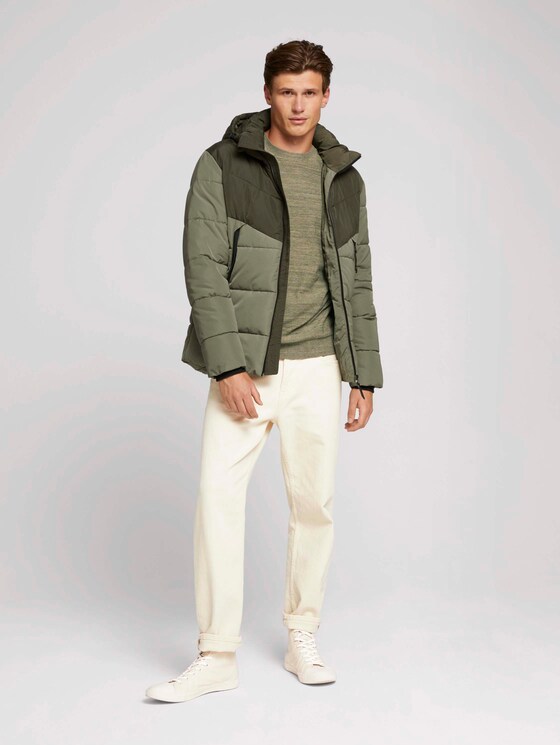 Gesteppte Jacke mit recyceltem Polyester - Männer - Woodland Green Gesteppte Jacke mit recyceltem Polyester - Männer - Woodland Green - 3 - TOM TAILOR Denim