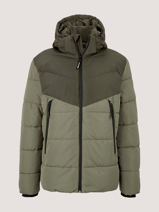 Gesteppte Jacke mit recyceltem Polyester - Männer - Woodland Green Gesteppte Jacke mit recyceltem Polyester - Männer - Woodland Green - 7 - TOM TAILOR Denim