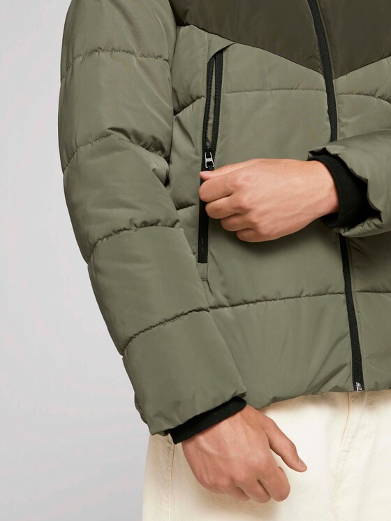 Gesteppte Jacke mit recyceltem Polyester - Männer - Woodland Green Gesteppte Jacke mit recyceltem Polyester - Männer - Woodland Green - 9 - TOM TAILOR Denim