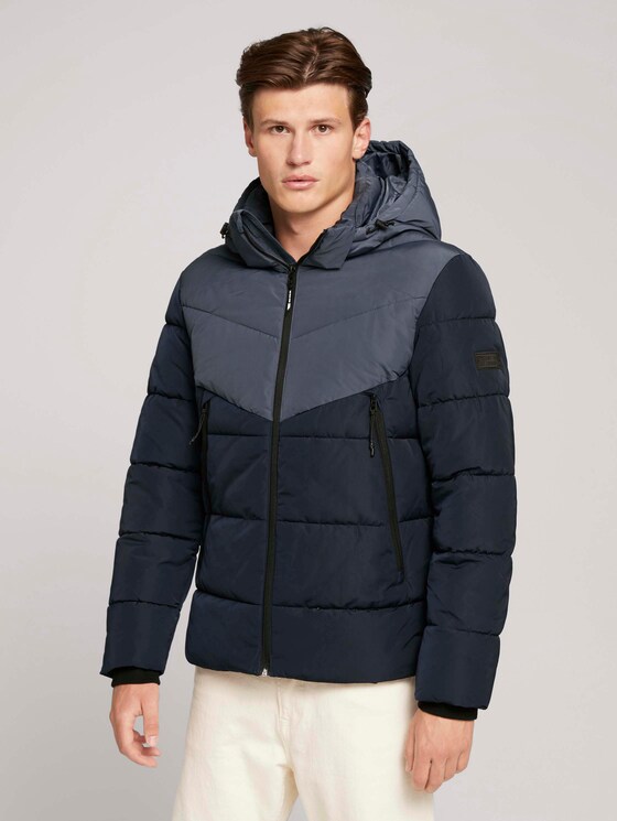 Gesteppte Jacke mit recyceltem Polyester - Männer - Sky Captain Blue Gesteppte Jacke mit recyceltem Polyester - Männer - Sky Captain Blue - 1 - TOM TAILOR Denim