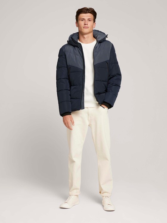 Gesteppte Jacke mit recyceltem Polyester - Männer - Sky Captain Blue Gesteppte Jacke mit recyceltem Polyester - Männer - Sky Captain Blue - 3 - TOM TAILOR Denim