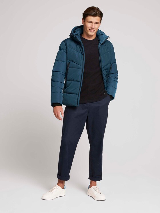 Gesteppte Jacke mit recyceltem Polyester - Männer - Dark Petrol Gesteppte Jacke mit recyceltem Polyester - Männer - Dark Petrol - 3 - TOM TAILOR Denim