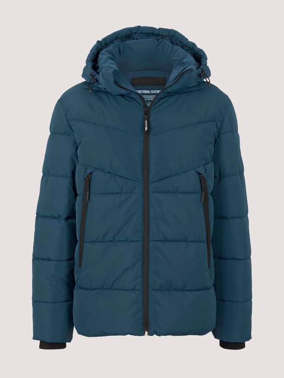 Gesteppte Jacke mit recyceltem Polyester - Männer - Dark Petrol Gesteppte Jacke mit recyceltem Polyester - Männer - Dark Petrol - 7 - TOM TAILOR Denim