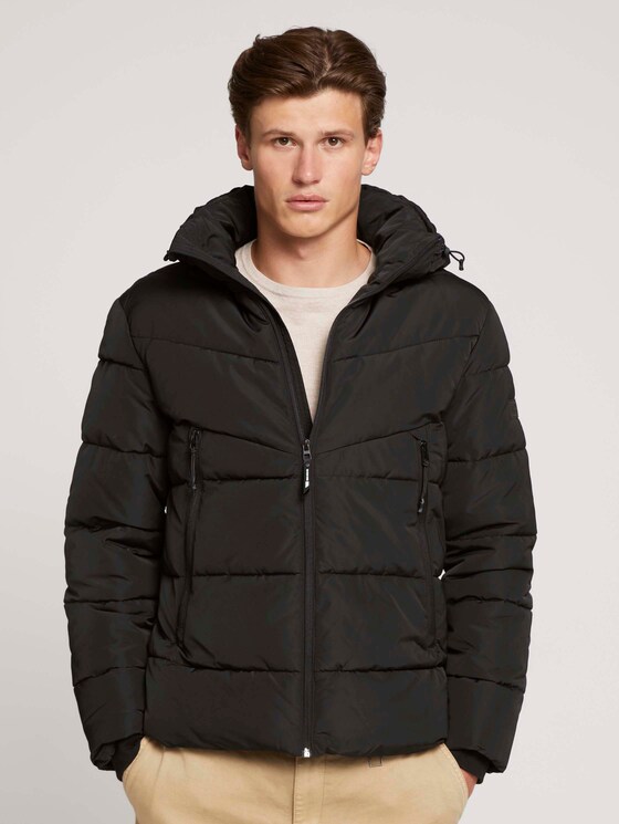 Gesteppte Jacke mit recyceltem Polyester - Männer - Black Gesteppte Jacke mit recyceltem Polyester - Männer - Black - 1 - TOM TAILOR Denim
