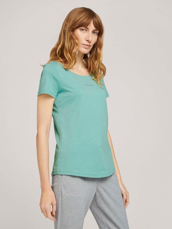 T-Shirt aus Bio-Baumwolle - Frauen - soft leaf green T-Shirt aus Bio-Baumwolle - Frauen - soft leaf green - 1 - TOM TAILOR