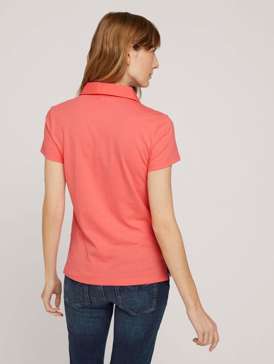 Poloshirt mit kleinem Logoprint - Frauen - strong peach tone Poloshirt mit kleinem Logoprint - Frauen - strong peach tone - 2 - TOM TAILOR