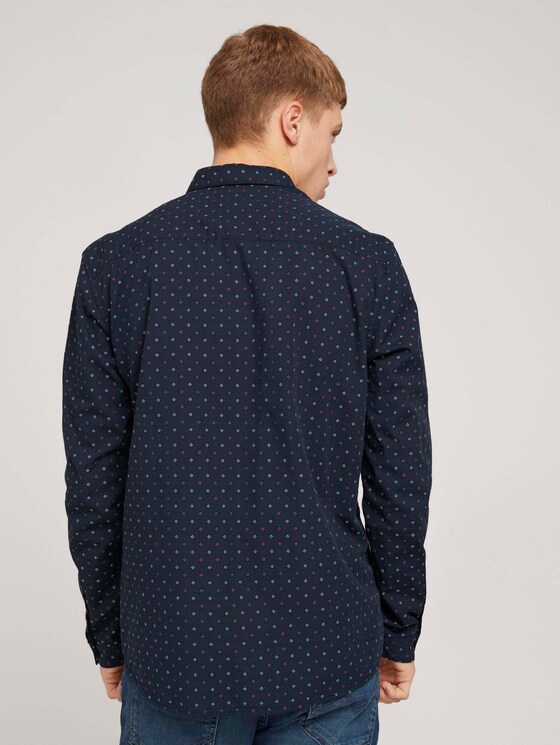 gemustertes Hemd - Männer - navy two tone dot clipper gemustertes Hemd - Männer - navy two tone dot clipper - 2 - TOM TAILOR Denim