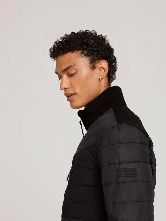 Hybrid Jacke mit Stehkragen - Männer - Black Hybrid Jacke mit Stehkragen - Männer - Black - 10 - TOM TAILOR Denim