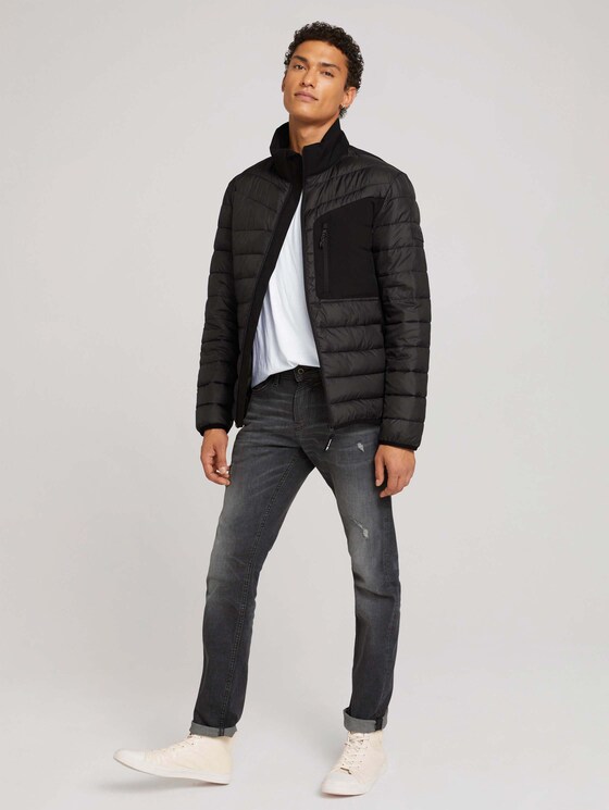 Hybrid Jacke mit Stehkragen - Männer - Black Hybrid Jacke mit Stehkragen - Männer - Black - 3 - TOM TAILOR Denim