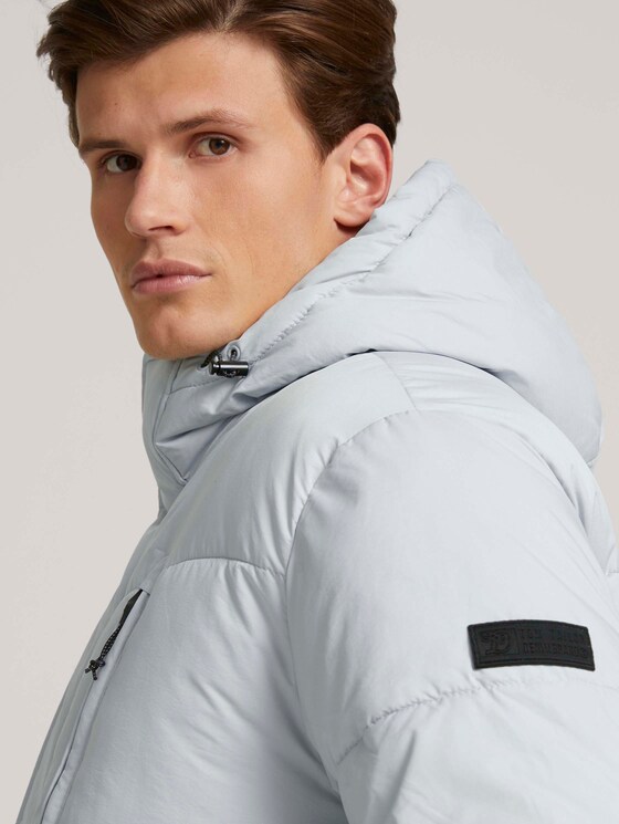gewatteerde jas met gerecycleerd polyester - Mannen - Pearl Blue Grey gewatteerde jas met gerecycleerd polyester - Mannen - Pearl Blue Grey - 9 - TOM TAILOR Denim