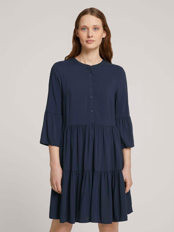 Babydoll Minikleid - Frauen - Sky Captain Blue Babydoll Minikleid - Frauen - Sky Captain Blue - 1 - TOM TAILOR Denim