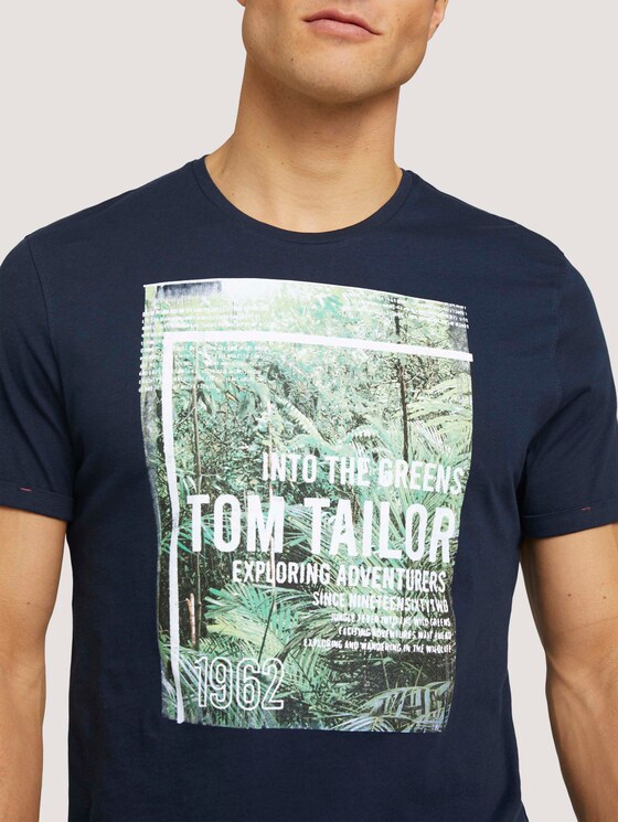 T-Shirt mit Print - Männer - Dark Blue T-Shirt mit Print - Männer - Dark Blue - 9 - TOM TAILOR